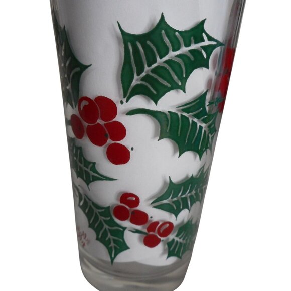 MCM Peanut Butter Drinking Juice Glass Tumbler Holly Estate find 5" #11 - Picture 3 of 6